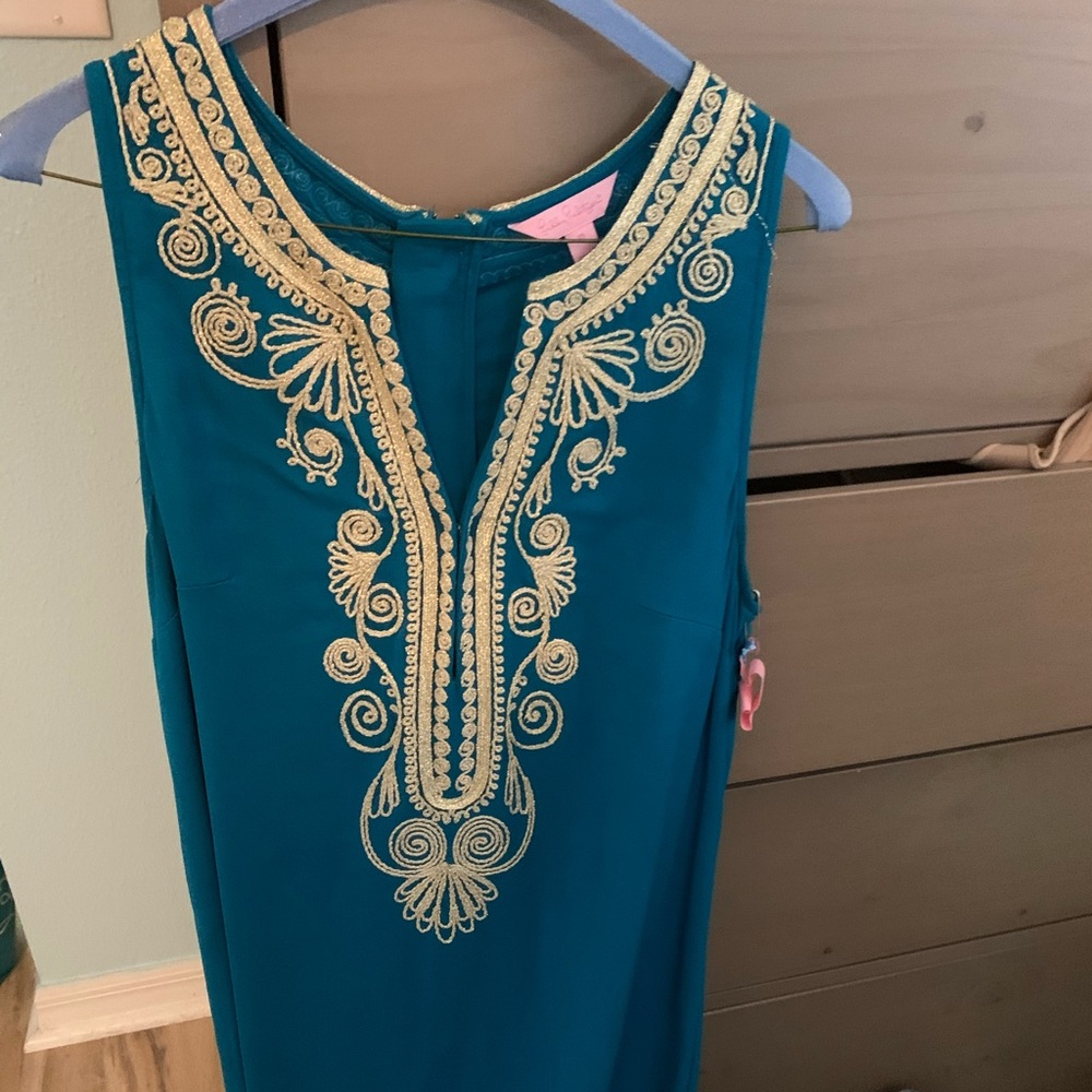 Teal carlotta shift size 10